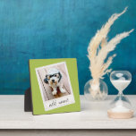 Plaque Photo Vintage cadre personnalisé Lime photo Vert<br><div class="desc">Un design vintage et tendance avec une bordure d'image rétro que vous pouvez ajouter votre selfie ou portrait préféré d'un ami. Utilisez une photo carré pour créer un cadeau unique et personnel ou garder le chiot hipster et faire un souvenir tendance. Si vous avez besoin d'ajuster les images, cliquez sur...</div>