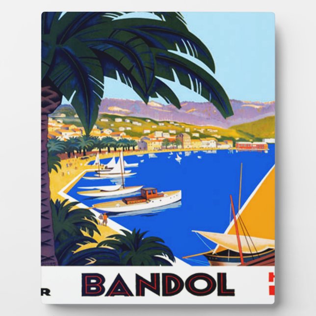 Plaque Photo Vintage Côte d'Azur (Devant)