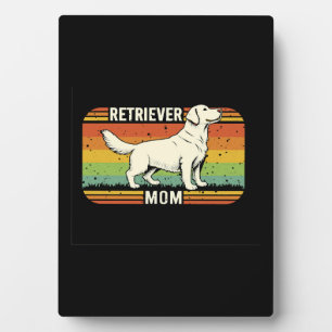 Plaque Photo Vintage Meilleur Golden Retriever Maman Chien Mama