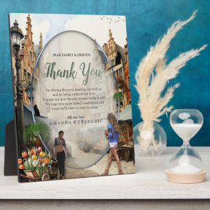 Plaque Photo Vintage Old Amsterdam Art