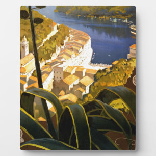 Plaque Photo Vintage Portofino Italie