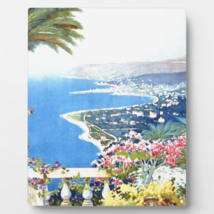 Plaque Photo Vintage San Remo Italie Europe Travel