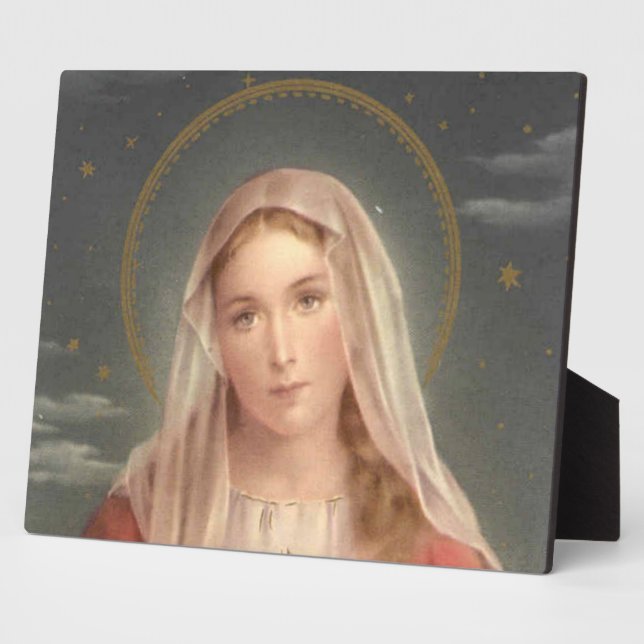 PLAQUE PHOTO VIRGIN MARY (Côté)