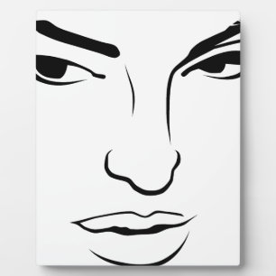 Plaque Photo Visage de Femme
