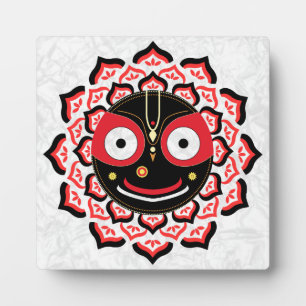 Plaque Photo Visage de Lord Jagannath Chakra Dieu hindou