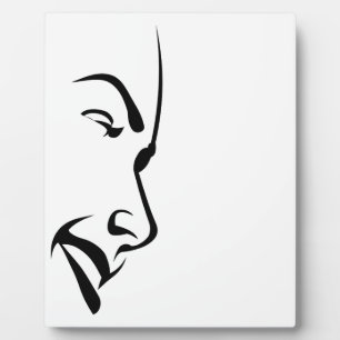 Plaque Photo Visage d'une femme