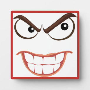 PLAQUE PHOTO VISAGE SINISTRE