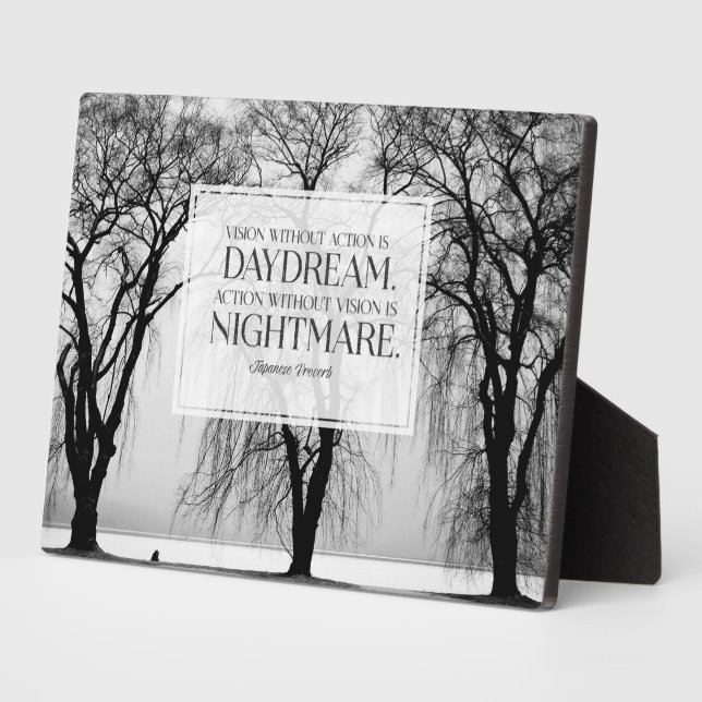 Plaque Photo Vision sans action (Côté)