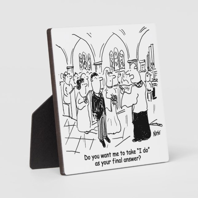 Plaque Photo Voeux mariages - Je fais comme réponse finale (Recto)