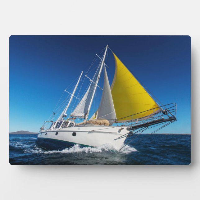 Plaque Photo Voile Océane En Yacht (Devant)
