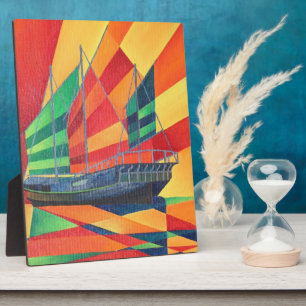 Plaque Photo Voilier Away Junk Plaisir Bateau