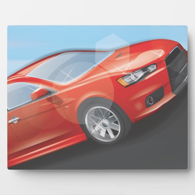 Plaque Photo Voiture de sport (Devant)