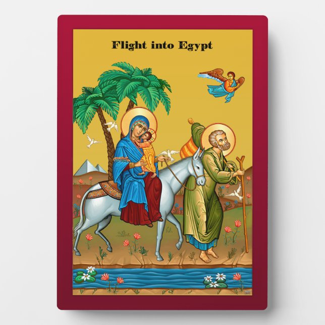 Plaque Photo Vol vers l'Égypte (Devant)