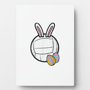 Plaque Photo Volleyball de Pâques Lapin Sportif Joueuses Femmes