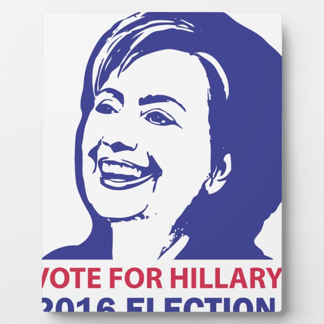 Plaque Photo vote hillary clinton 2016 (Devant)
