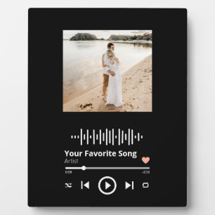 Plaque Photo Votre Beau moment & Chanson préférée Ensemble Pla