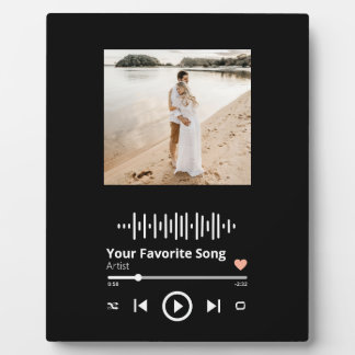 Plaque Photo Votre Beau moment & Chanson préférée Ensemble Pla