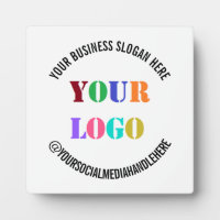Votre logo commercial Nom des médias sociaux promo