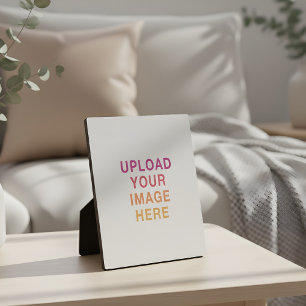 Plaque Photo Votre logo image blanc