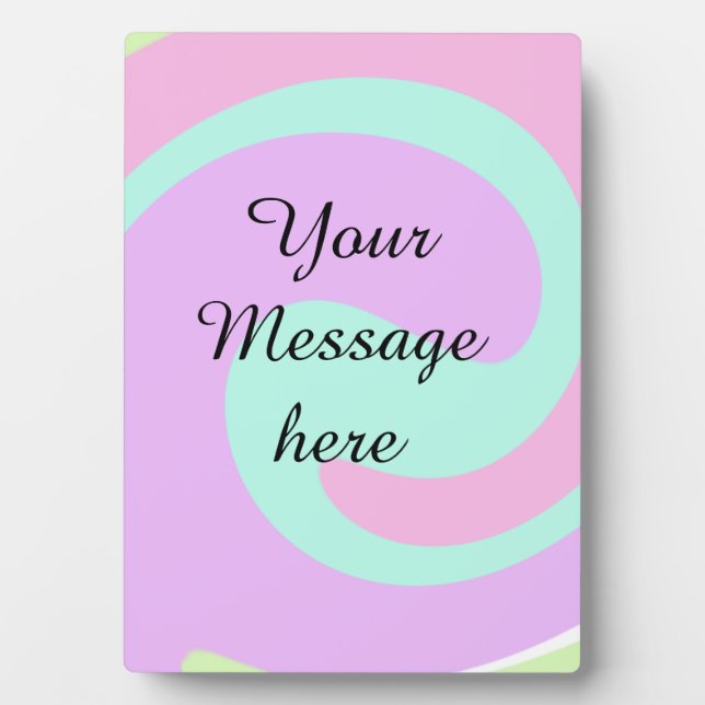 Plaque Photo Votre message ici ajouter un texte nom monogramme  (Devant)
