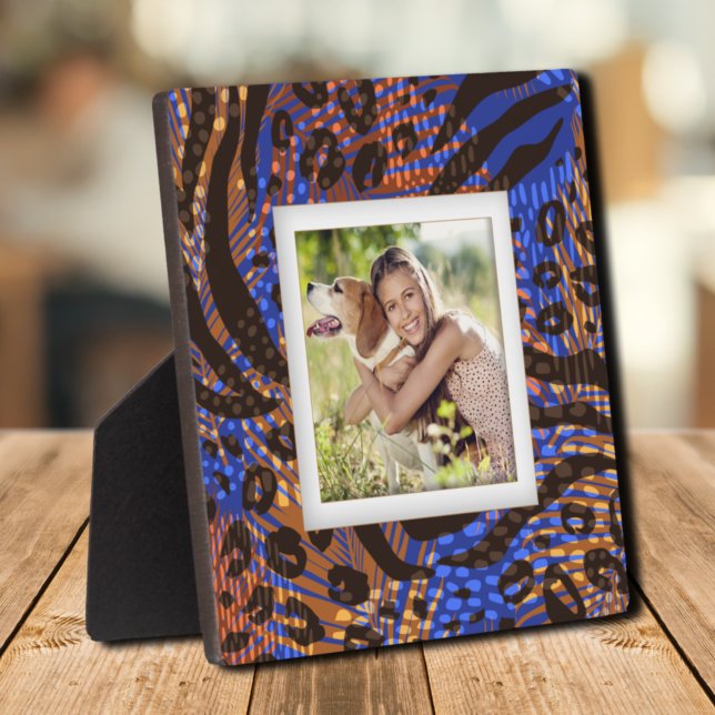 Plaque Photo Votre photo Animal Motif Eau sans cadre Retour (Your Photo Animal Pattern Frameless Easel Back Plaque)