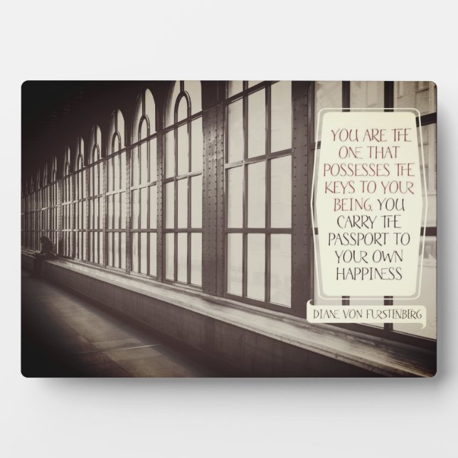 Plaque Photo Votre Propre Bonheur (Devant)