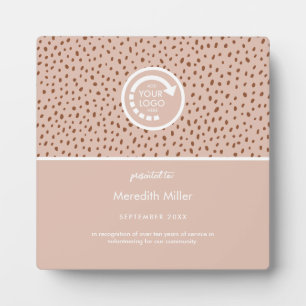 Plaque Photo VOTRE PROPRE LOGO Beige & Boho Brown