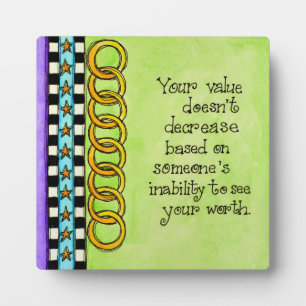 Plaque Photo Votre valeur