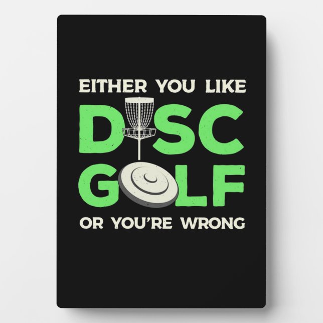 Plaque Photo Vous Aimez Disk Golf (Devant)