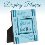 Plaque Photo Vous avez ce bleu d'encouragement<br><div class="desc">Petite plaque carré / 5.25 x 5.25 avec Easel Encouragement, vibes positives idée cadeau plaque. Un cadeau pour quelqu'un qui vous tient à coeur, qui pourrait avoir besoin d'un petit rappel quotidien qu'ils peuvent passer par tout ce qui les dérange. Il y a toujours de l'espoir et de l'amour. Bleu...</div>
