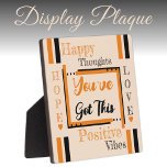 Plaque Photo Vous avez cet encouragement orange noir<br><div class="desc">Petite plaque carré / 5.25 x 5.25 avec Easel Encouragement, vibes positives idée cadeau plaque. Un cadeau pour quelqu'un qui vous tient à coeur, qui pourrait avoir besoin d'un petit rappel quotidien qu'ils peuvent passer par tout ce qui les dérange. Il y a toujours de l'espoir et de l'amour. Orange...</div>