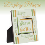 Plaque Photo Vous avez cet encouragement vert or<br><div class="desc">Petite plaque carré / 5.25 x 5.25 avec Easel Encouragement, vibes positives idée cadeau plaque. Un cadeau pour quelqu'un qui vous tient à coeur, qui pourrait avoir besoin d'un petit rappel quotidien qu'ils peuvent passer par tout ce qui les dérange. Il y a toujours de l'espoir et de l'amour. Vert...</div>