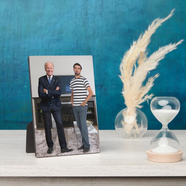 Plaque Photo Vous avez rencontré le président Joe Biden | Ajout (Côté)