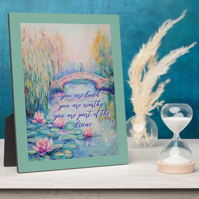 Plaque Photo Vous Êtes Aimés Impressionnisme (Côté)