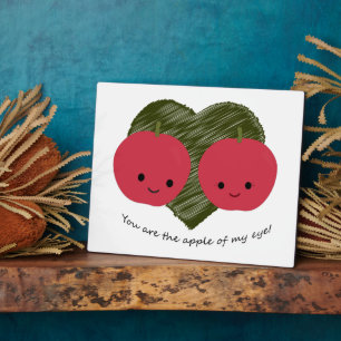 Plaque Photo Vous êtes la pomme de mon oeil