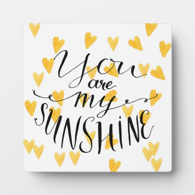 Plaque Photo Vous Êtes Mon Soleil (Devant)