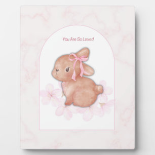 Plaque Photo Vous êtes tellement aimée Impression Lapin Décor