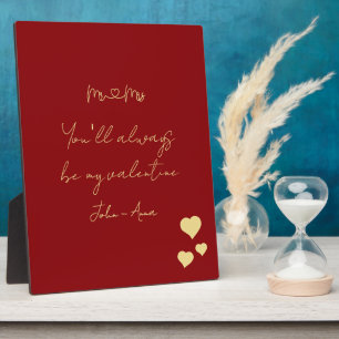Plaque Photo Vous serez toujours mon Valentin Monsieur et Madam