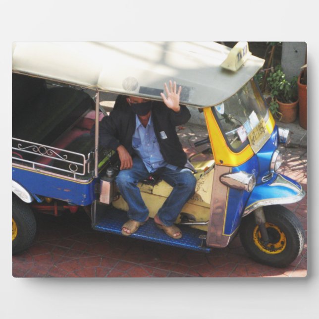 Plaque Photo Vous voulez TAXI TUK-TUK ? (Devant)