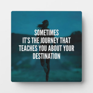 Plaque Photo Voyage de conditionnement physique - Motivation de