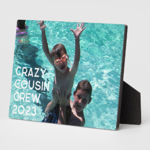 Plaque Photo Voyage de Cousins chez les Grands-Parents Photo de