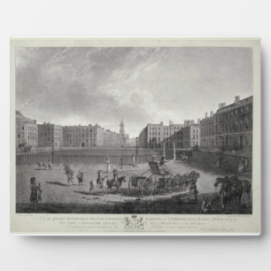 Plaque Photo Vue du Carré de Hanovre, gravée par Robert Pollard