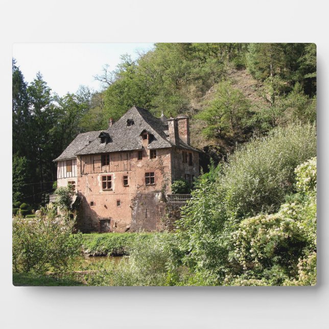 Plaque Photo Vue d'un manoir (photo) (Devant)