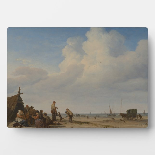 Plaque Photo Vue sur la plage | 1663-1665 (Devant)