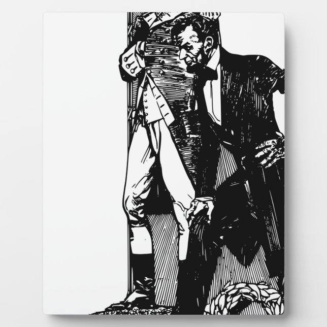 Plaque Photo washington lincoln (Devant)