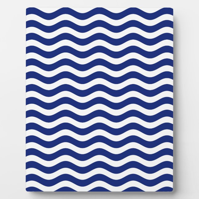 Plaque Photo Wavy Navy (Devant)