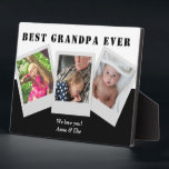 Plaque Photo We Love You Grandpa Personalized Photo Collage<br><div class="desc">We Love You Grandpa Personalized Photo Collage</div>