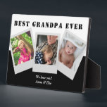 Plaque Photo We Love You Grandpa Personalized Photo Collage<br><div class="desc">We Love You Grandpa Personalized Photo Collage</div>