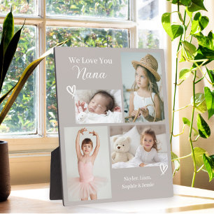 Plaque Photo We Love You Nana Grandkids Photo Collage
