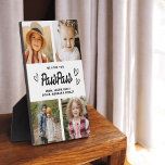 Plaque Photo We Love You PawPaw Grand-pa Photo Collage<br><div class="desc">The PawPaw We Love You Heart Modern Photo Collage Plaque est un cadeau émouvant et personnalisé qui met en valeur votre amour pour votre grand-père. Cette plaque magnifiquement conçue comprend un collage photo en forme de coeur, vous permettant d'ajouter vos photos de famille préférées dans un agencement moderne et élégant....</div>